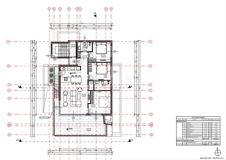 Krk, Njivice - penthouse, 131m2, novogradnja