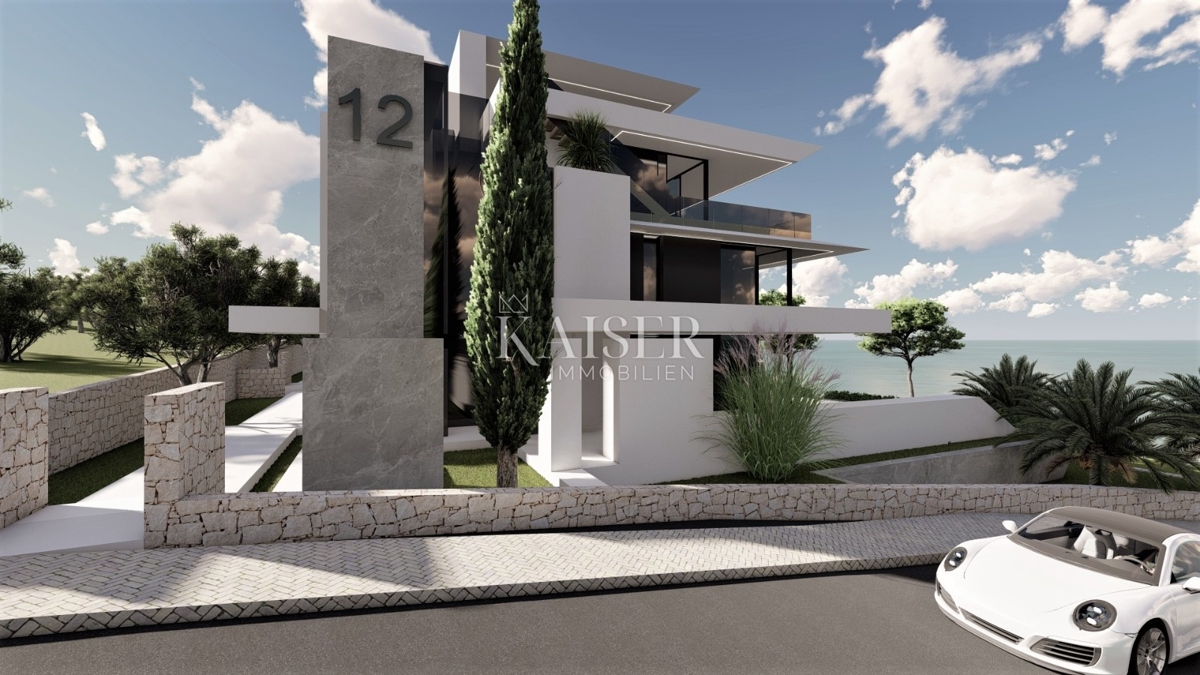 Krk, Njivice - penthouse, 131m2, novogradnja