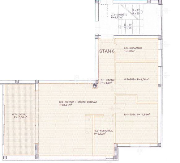 Sukošan, Zadar - Moderno dvosobno stanovanje z ložo in pogledom na morje