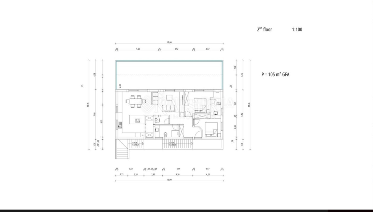 Otok Rab, Banjol - Penthouse s panoramskim razgledom