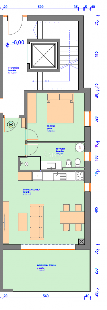 Istra, Umag, okolica - stanovanje v novogradnji, 66m2, 300m od morja, pritličje