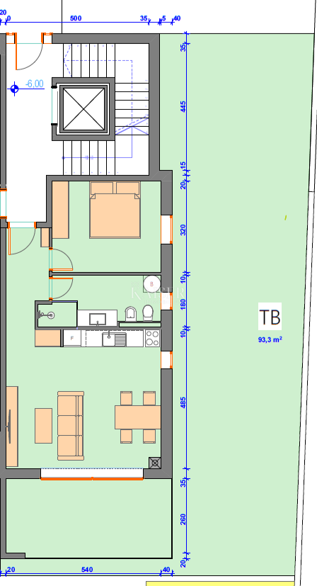 Istra, Umag, okolica - stanovanje v novogradnji, 66m2, 300m od morja, pritličje