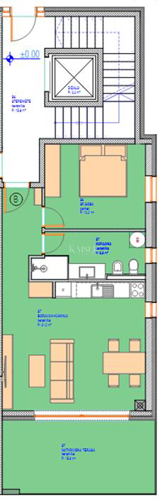 Istra, Umag, okolica - stanovanje v novogradnji, 66m2, 300m od morja, pritličje