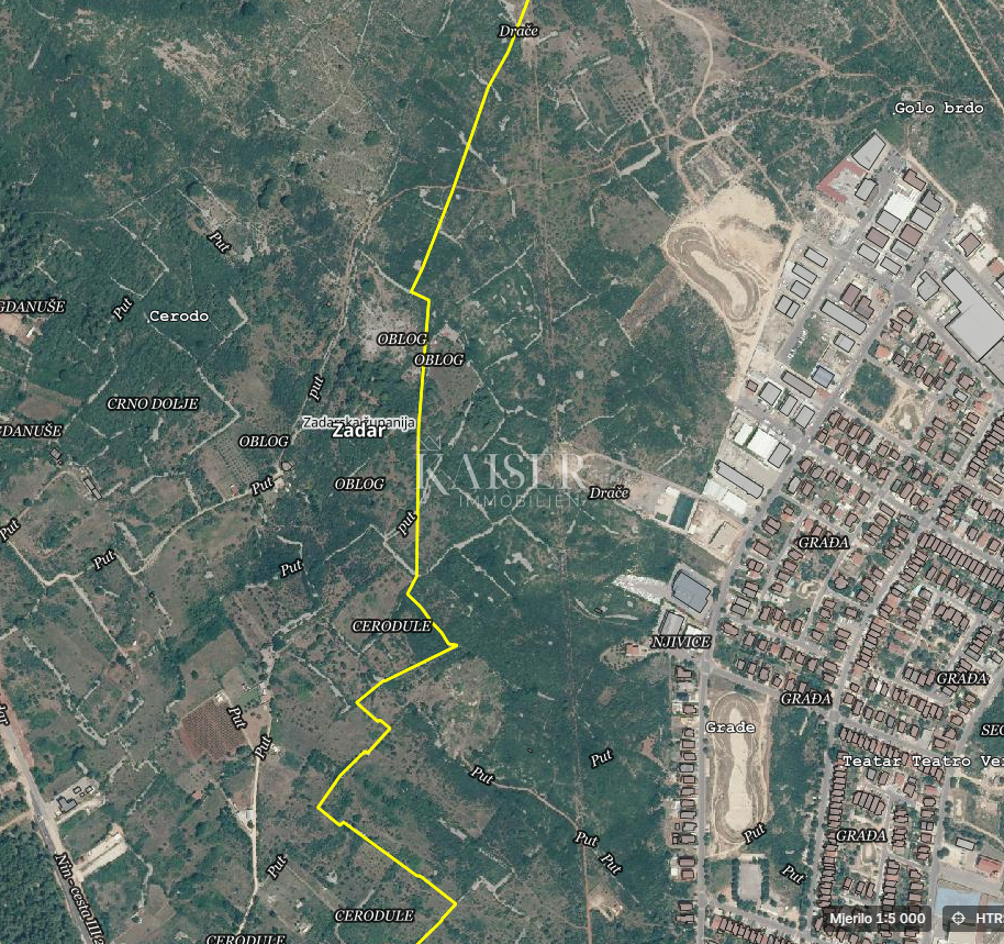  Zazidljivo zemljišče Novi Bokanjac, Zadar, 3.169m2
