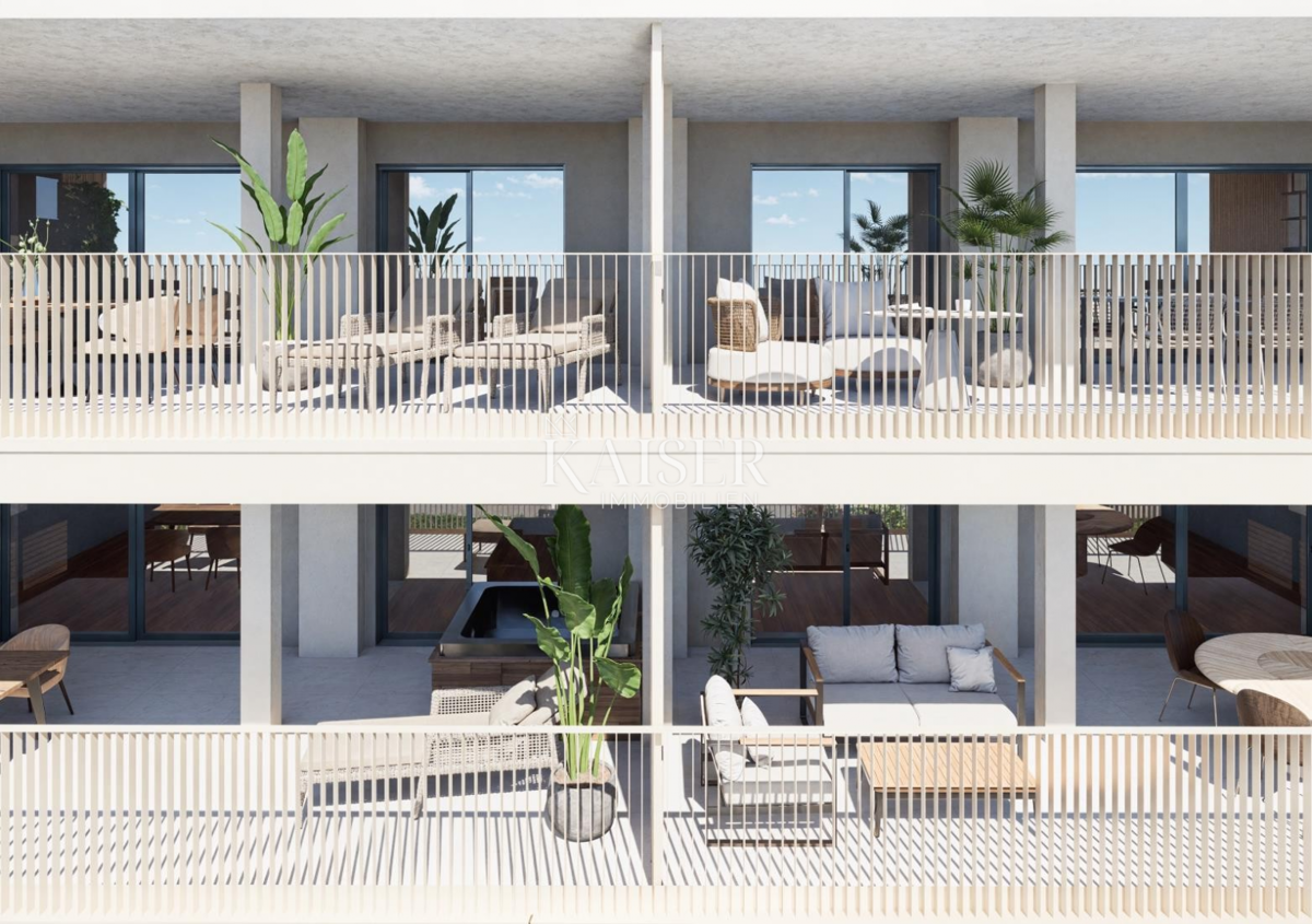 Umag, Istra, premium apartma ob promenadi