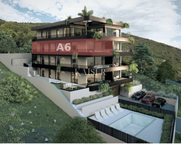 Opatija - Ičići, butični apartma z odprtim pogledom na morje