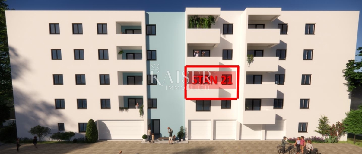 Istra, Pula - moderno enosobno stanovanje 42m² z balkonom