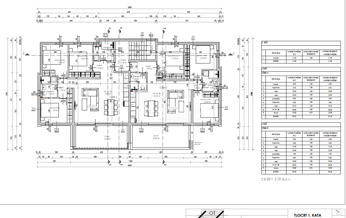 Stanovanje Sukošan, 91,95m2