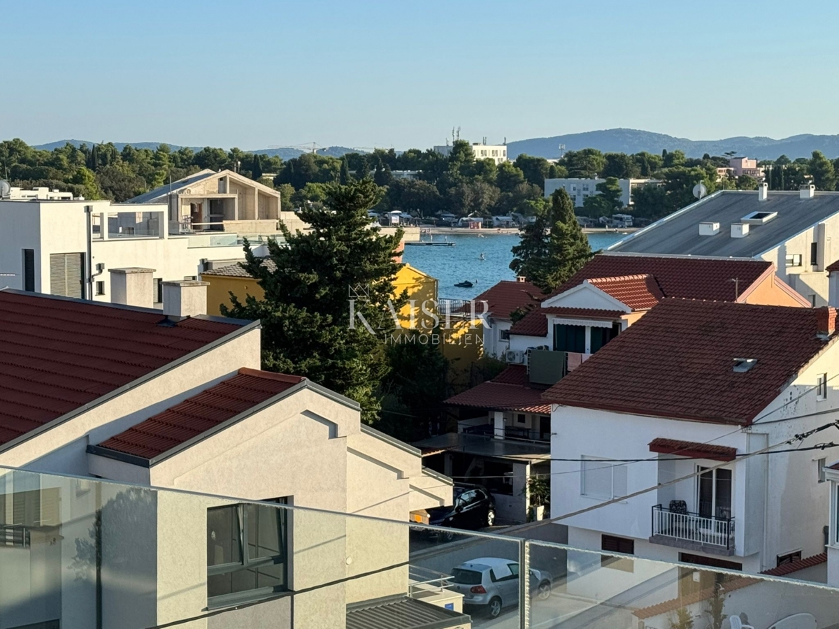 Zadar - Ekskluzivno stanovanje 130 m² s panoramskim pogledom na morje, 150 m od plaže
