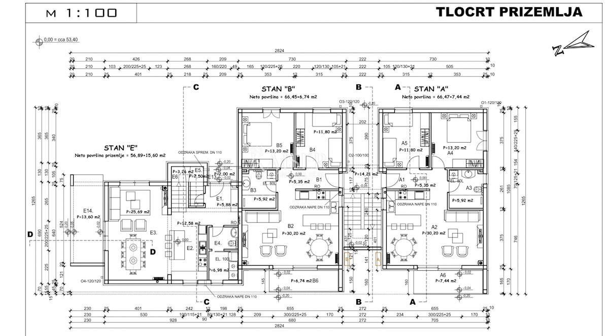 Istra - Poreč, stanovanje v novogradnji, 130 m2