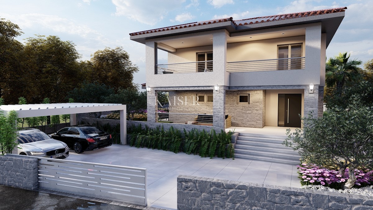 Otok Krk, Dobrinj - ekskluzivna vila z bazenom, 210m2