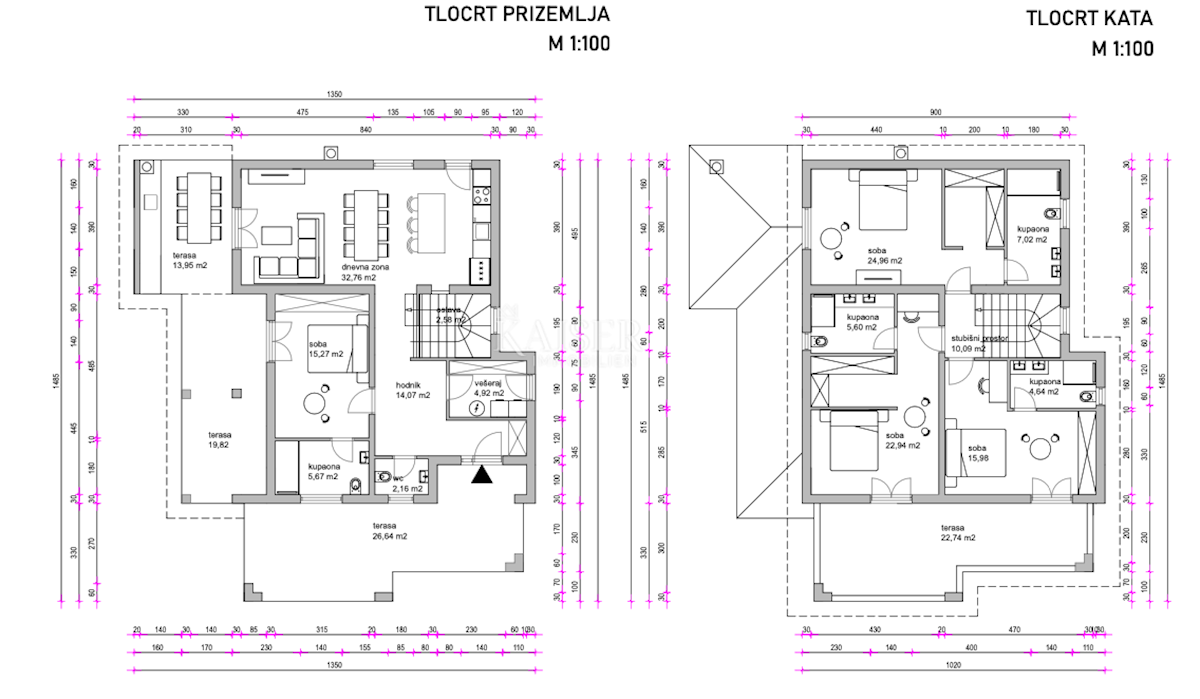 Otok Krk, Dobrinj - ekskluzivna vila z bazenom, 210m2