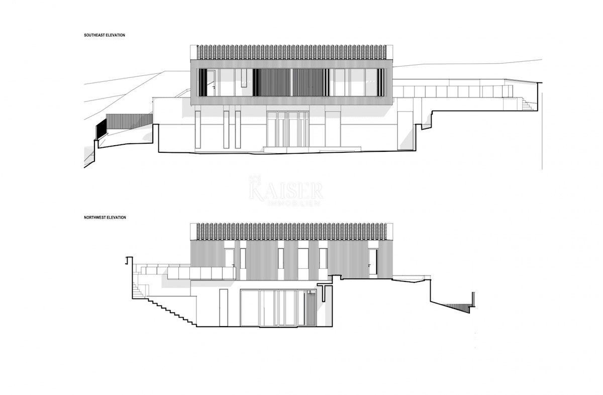 Rabac - gradbeno zemljišče z idejno zasnovo, 505 m2