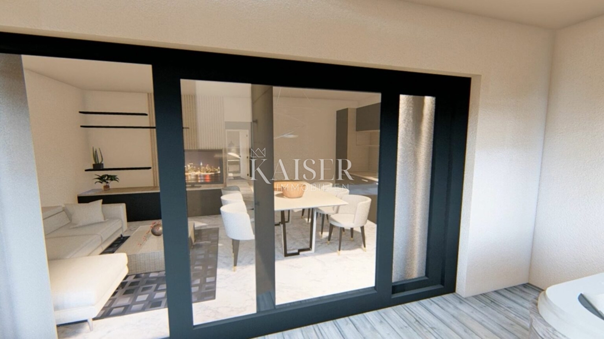 Zadar, Diklo - luksuzno opremljeno stanovanje S3 (83 m2), 70 m od plaže