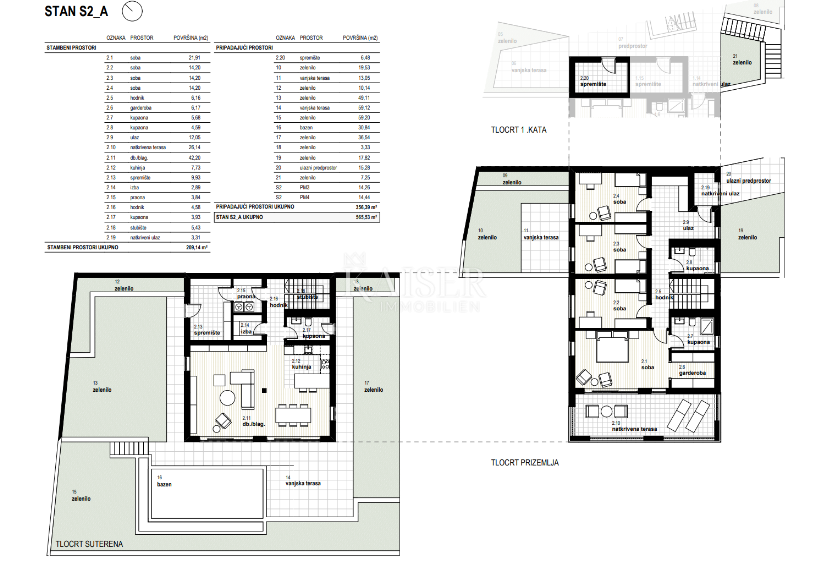 Stanovanje Glavani, Kostrena, 165m2