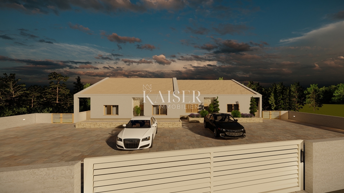 Istra, Vodnjan - moderna polsamostojna vila 260m2 z bazenom v mirnem okolju