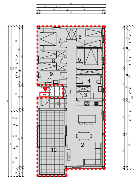 Grebaštica, Šibenik - Prostorno trisobno stanovanje z dvema velikima ložama, 100 m od morja
