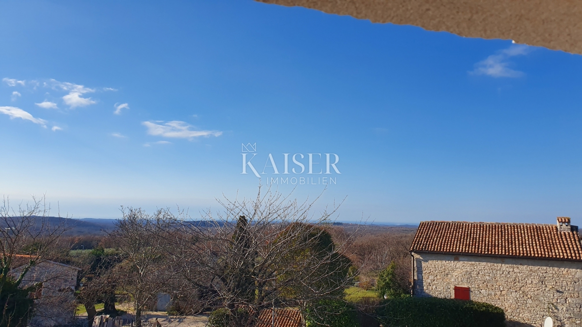 Istra - Lovreč, kamnita roh bau vila s pogledom na morje