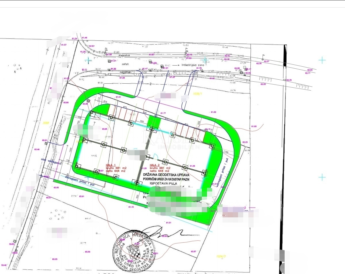 Istra, Pula, Galižana - industrijsko gradbeno zemljišče