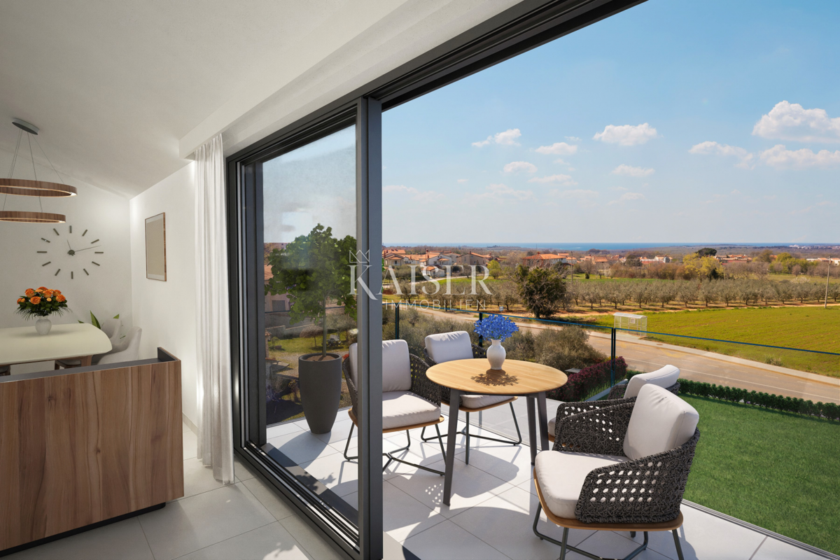 Poreč, Istra, čudovito dvonadstropno stanovanje s pogledom na morje