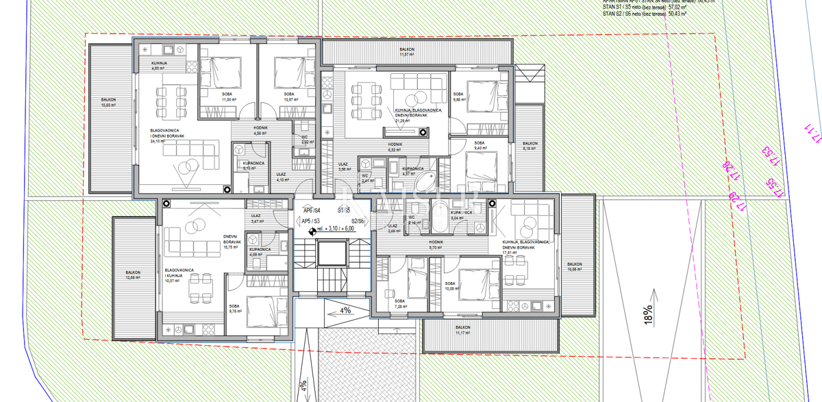 Sukošan AP5 43,16 m² poslovni namen