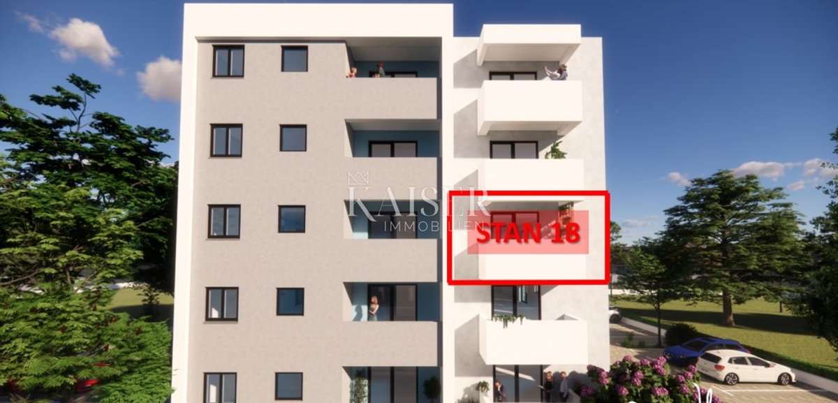 Istra, Pula - moderno stanovanje 54m² z balkonom