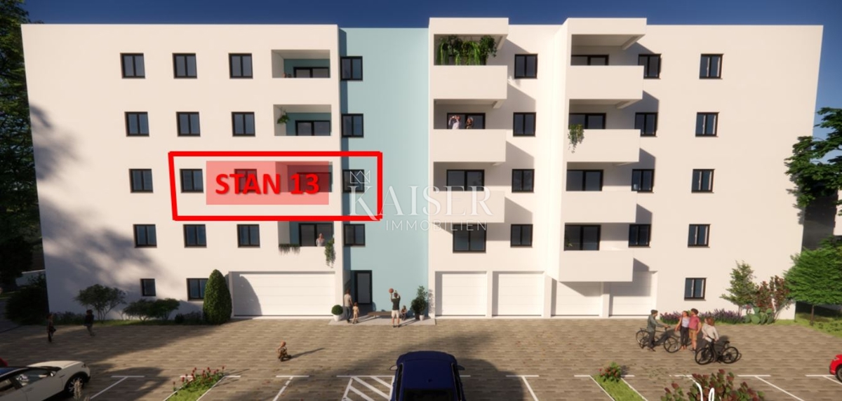 Istra, Pula - moderno stanovanje 54m² z balkonom
