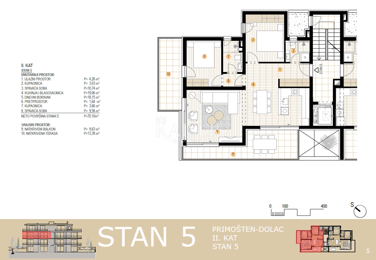 Stanovanje Primošten, 83,26m2