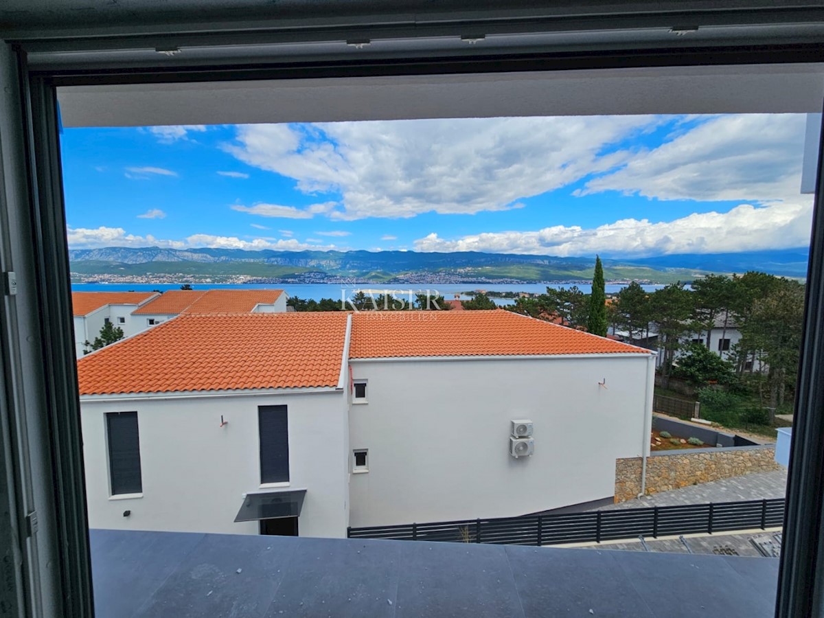 Otok Krk, Polje - lep penthouse v izgradnji s pogledom na morje