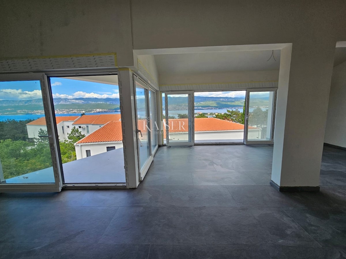 Otok Krk, Polje - lep penthouse v izgradnji s pogledom na morje