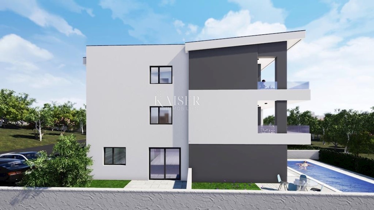 Malinska, otok Krk - apartma 107m2 s pogledom na morje