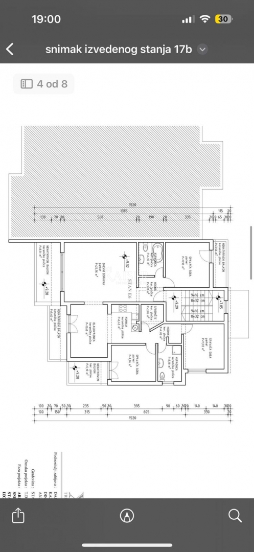 Split, Žnjan - trosobno stanovanje 120 m2 s pogledom na morje