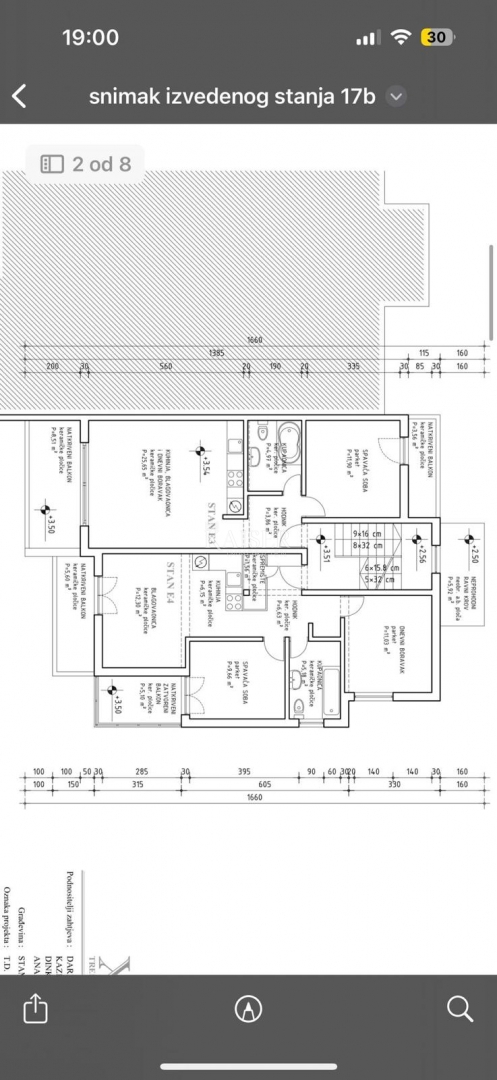 Split, Žnjan - trosobno stanovanje 120 m2 s pogledom na morje
