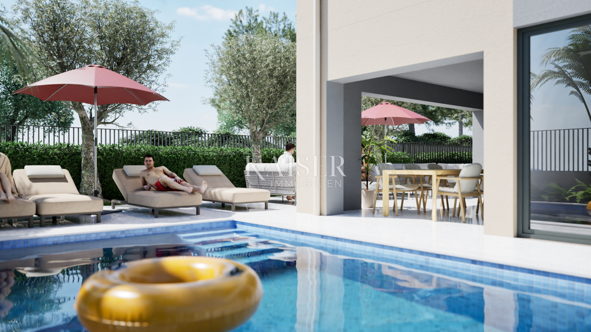 Istra, Poreč, okolica - gradbeno zemljišče 1100m2, s projektom za gradnjo 8 stanovanj
