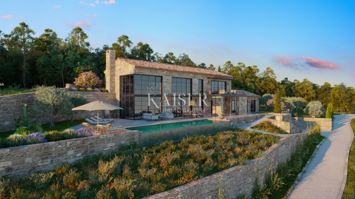 Istra, Grožnjan - gradbeno zemljišče s panoramskim razgledom