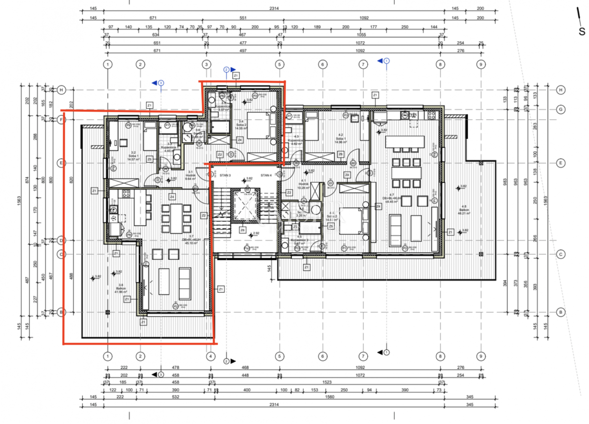 Stanovanje Bivio, Rijeka, 138m2