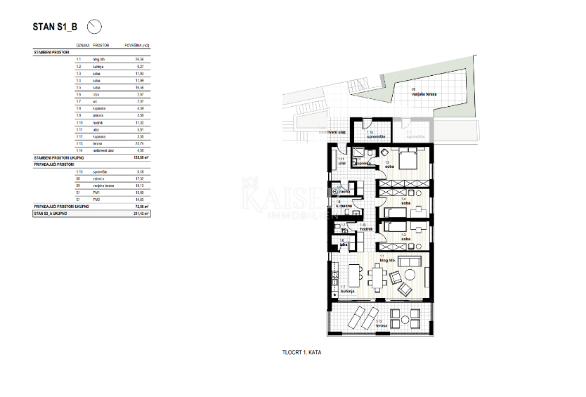 Stanovanje Glavani, Kostrena, 165m2