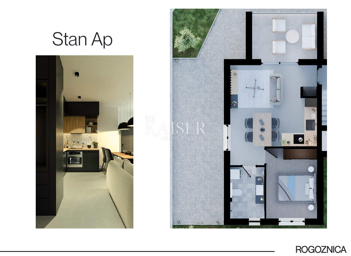 Stanovanje Rogoznica, 1m2