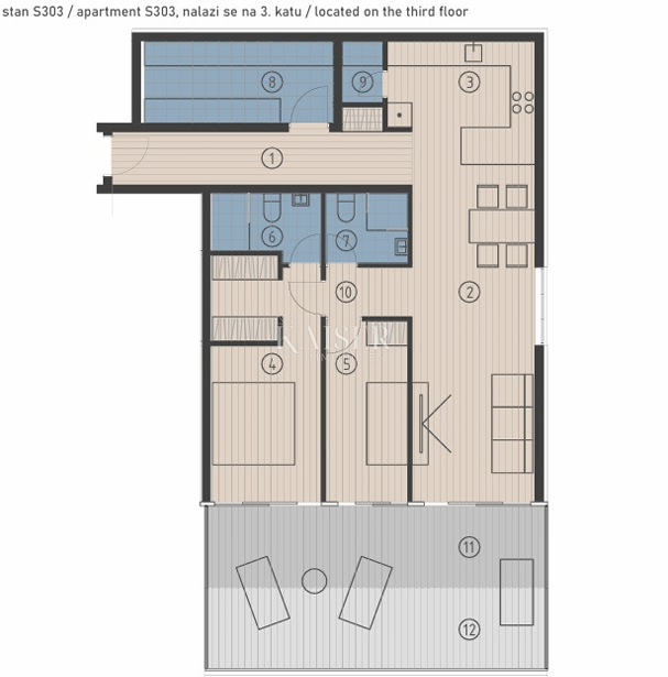 Stanovanje Rukavac, Vis, 34,96m2