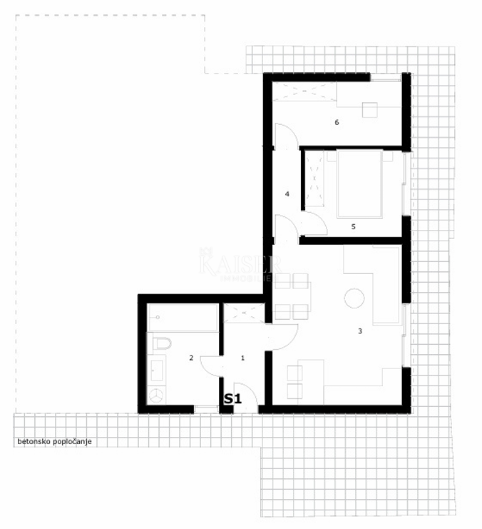 Stanovanje Rukavac, Vis, 34,96m2