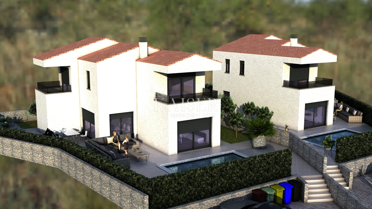  Zazidljivo zemljišče Risika, Vrbnik, 1.100m2