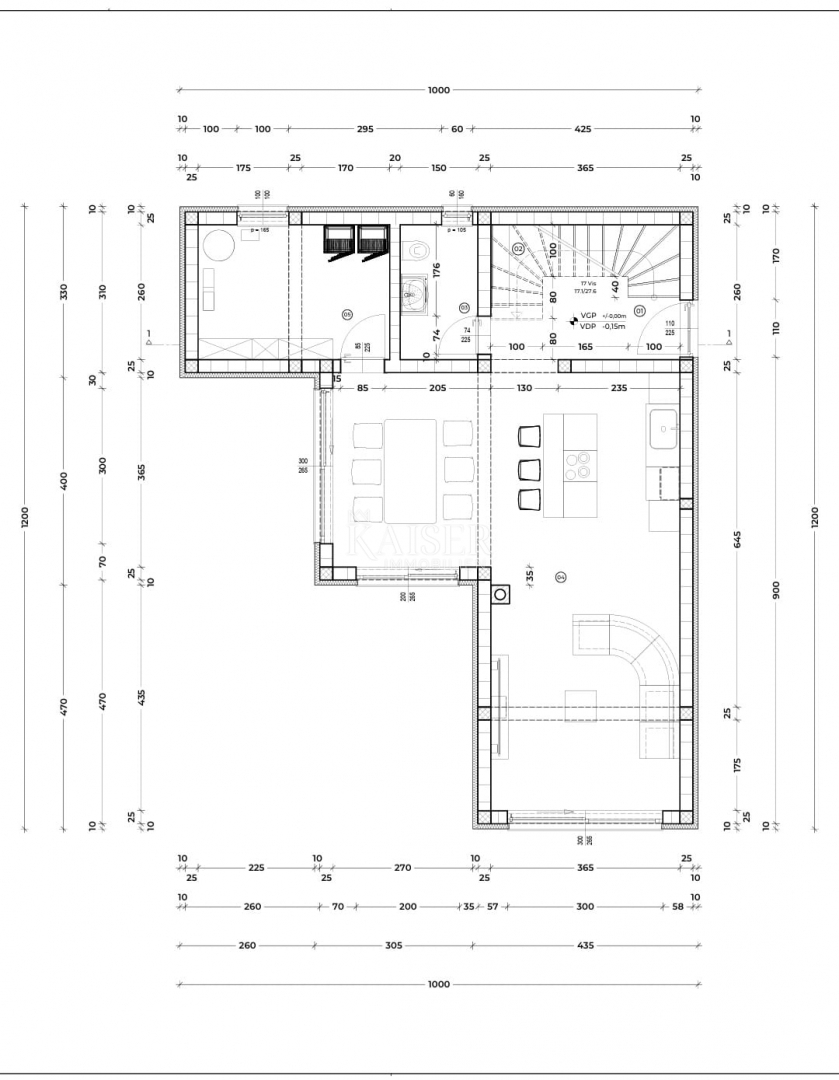  Zazidljivo zemljišče Risika, Vrbnik, 1.100m2