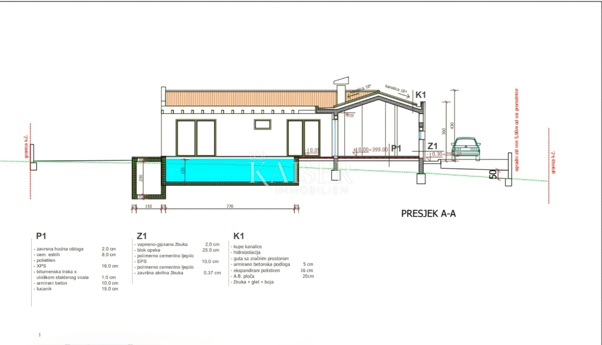 Istra, Žminj - hiša z bazenom