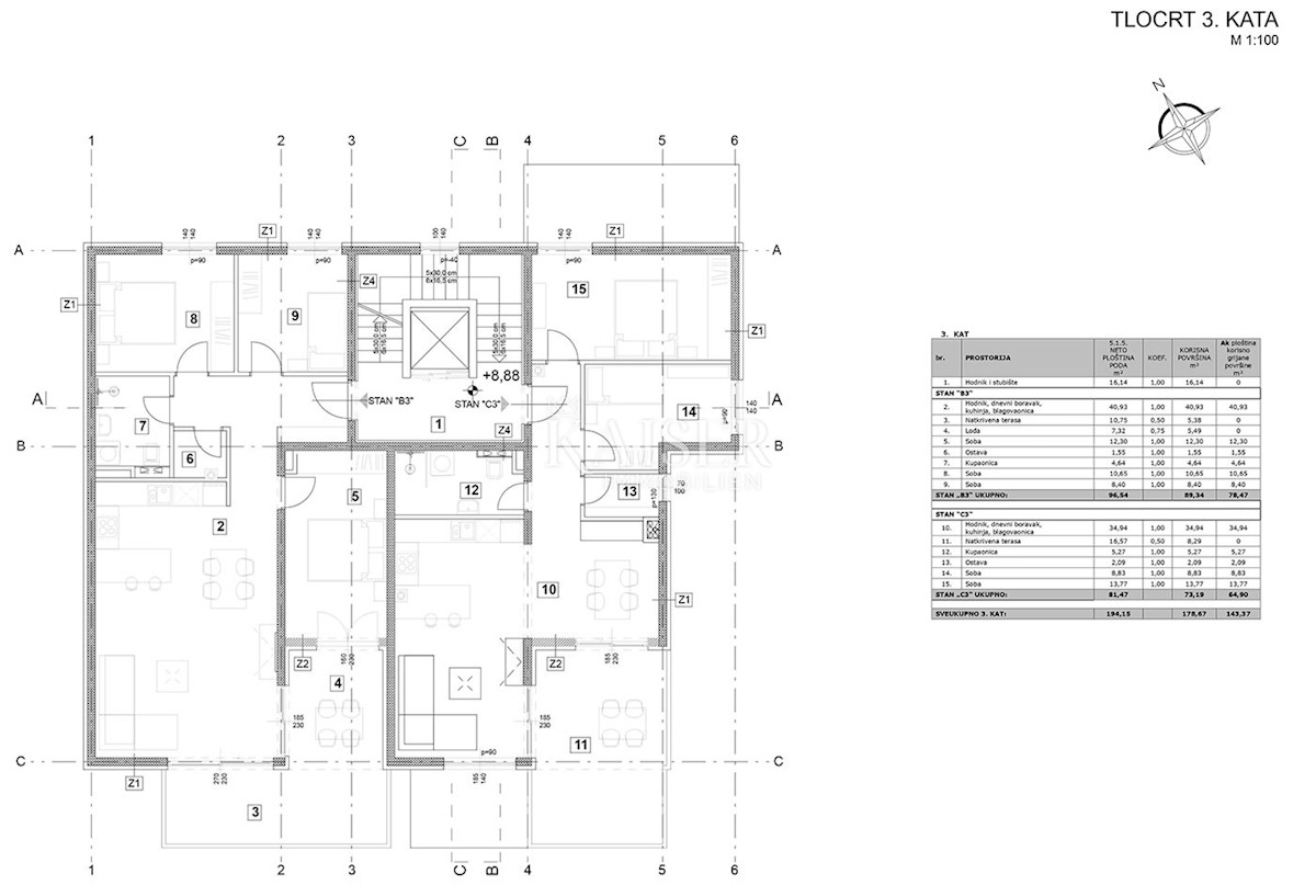 Stanovanje Vabriga, Tar-Vabriga, 73,19m2