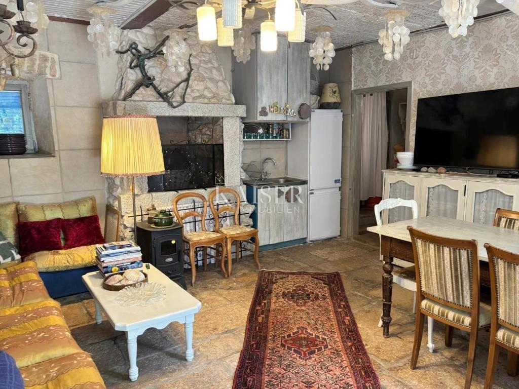 Istra, Marčana - tradicionalna kamnita vila z bazenom
