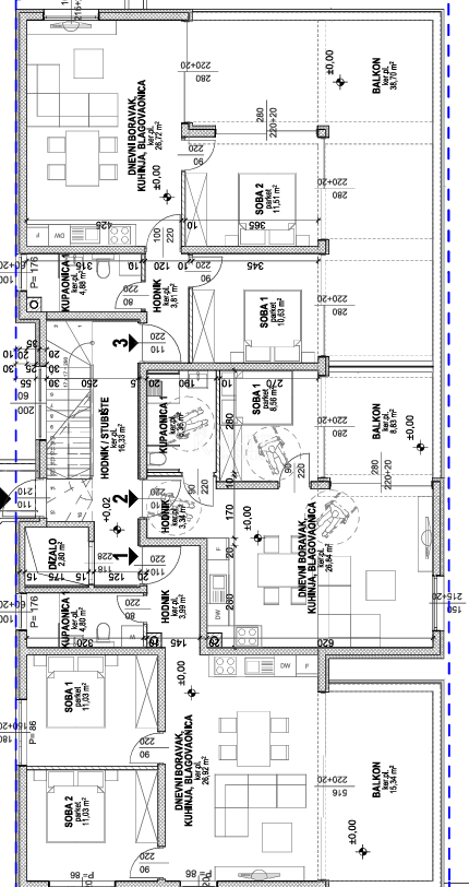 Pag, Povljana - apartmaji v novogradnji blizu plaže