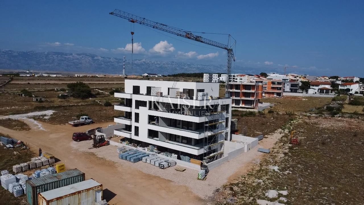 Pag, Povljana - apartmaji v novogradnji blizu plaže