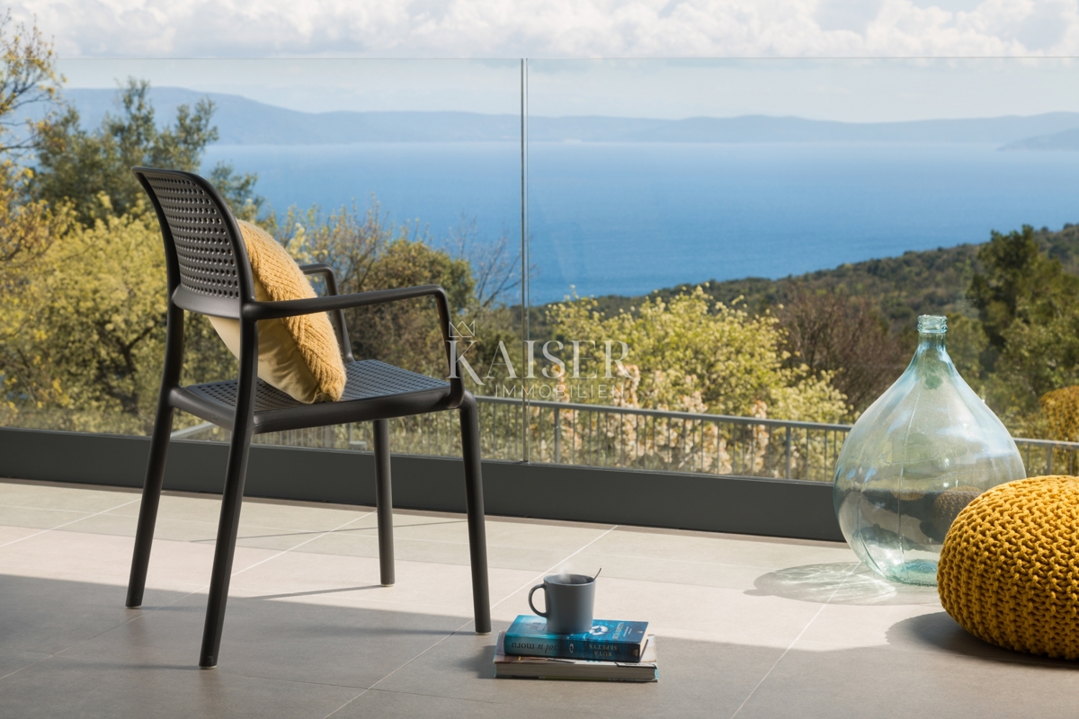 Istra, Labin - Čudovita vila s pogledom na morje in otok Cres