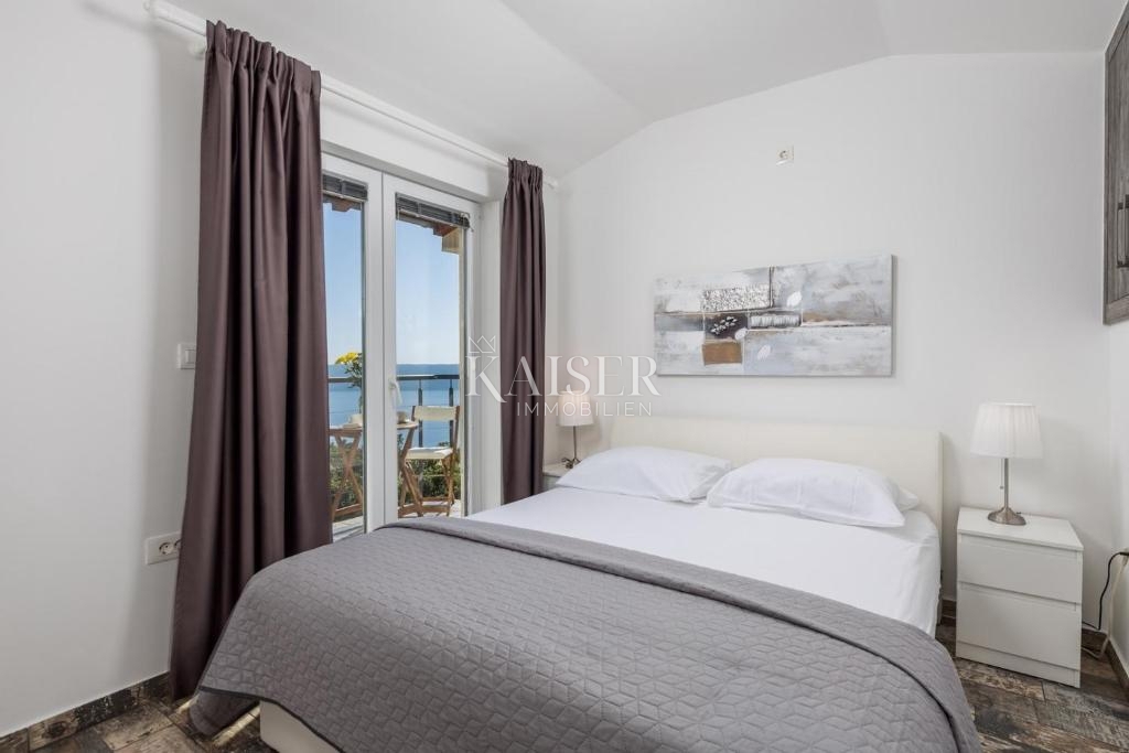 Opatija, Mošćenička Draga - hiša s panoramskim pogledom na morje, popolna za počitnice, 90 m2