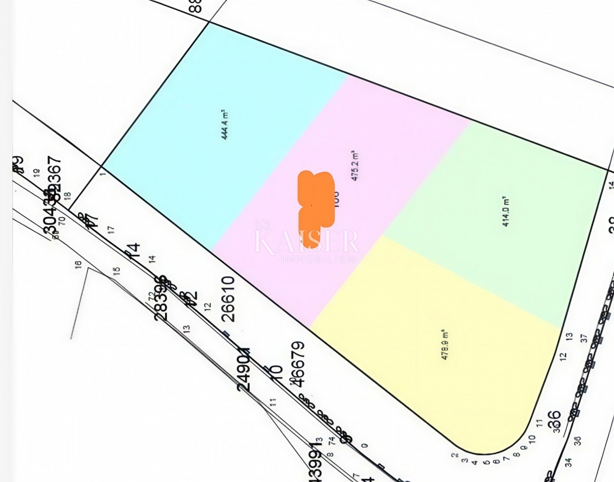 Zazidljivo zemljišče Medulin, 1.366,10m2